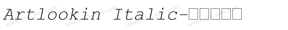 Artlookin Italic字体转换